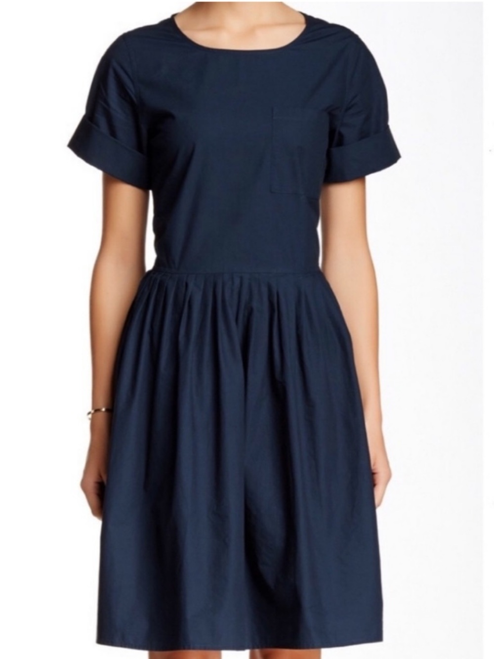 Kate Spade Saturday Navy Blue Short-Sleeve Mini Dress Size Medium